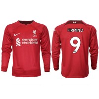Fotbalové Dres Liverpool Roberto Firmino #9 Domácí 2022-23 Dlouhý Rukáv